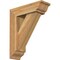 Ekena Millwork Traditional Traditional Rough Sawn Bracket w/ Offset Brace, Western Red Cedar, 6"W x 18"D x 22"H BKT0604X18X22TRA01RWR - alternate 1